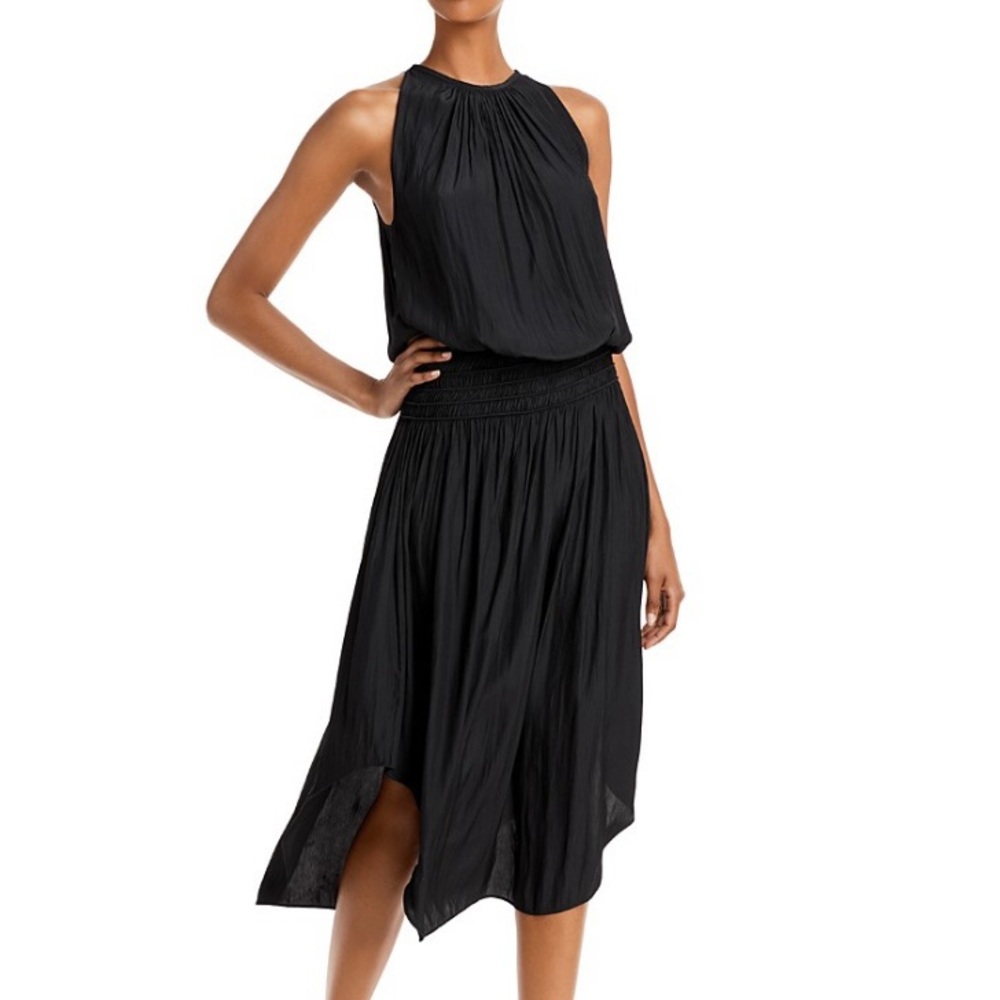 Ramy Brook Audrey Halter Drop Waist Midi Dress